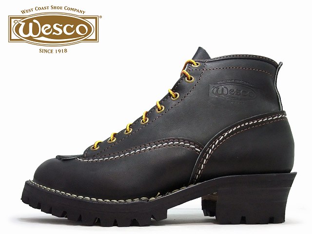 ウエスコ ジョブマスター Wesco JOBMASTER 6inc 106100 ジョブマスター 6インチ ビブラム #100 ソール BLACK / ブラック BLACK SOLE / ブラックソール レーストゥトゥ MADE IN USA / アメリカ製