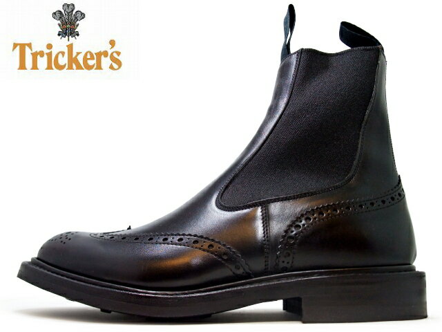 ȥå ɥ Tricker's Tricker's / ȥå SIDE GORE BOOTS / ɥ֡ m2754 BLACK BOX CALF / ֥åܥå DAINITE SOLE / ʥȥ 󥰥å