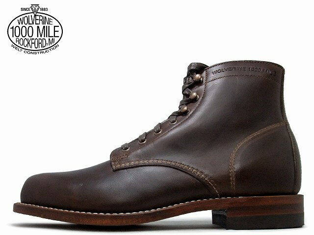  1000ޥ֡ WOLVERINE 1000MILE BOOTS WO5301 ֥饦 ۡ २쥶 Made in USA ֡ men's boots