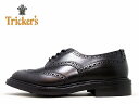 トリッカーズ バートン ウィングチップ カントリーブーツ m5633 Tricker's BURTON ブラックボックスカーフ ダイナイトソール