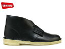 クラークス デザートブーツ レザー CLARKS DESERT BOOT 26128792 BOOT BLACK LE ブラック レザー US規格 メンズ ブーツ men's boots その1