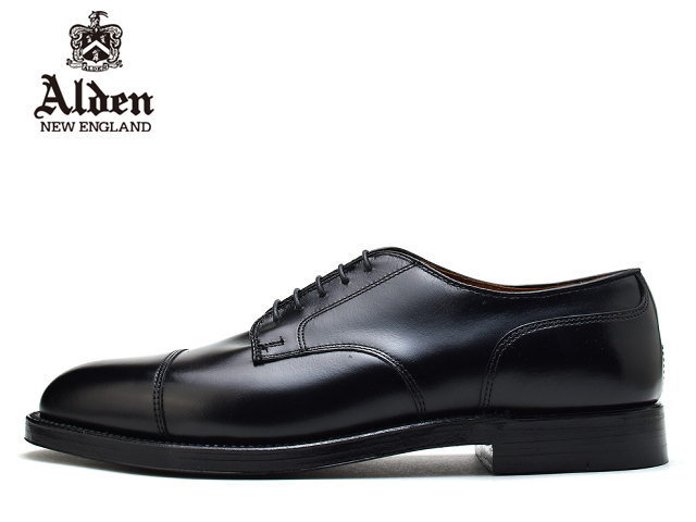 オールデン ビジネスシューズ メンズ オールデン ストレートチップ ALDEN 971 STRAIGHT TIP BLUCHER OXFORD ブラック MADE IN USA アメリカ製 メンズ ビジネス ドレス