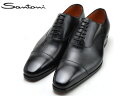 サントーニ ストレートチップ Santoni MCBO15004JC6IOBYN01 ビジネスシューズ ドレスシューズ メンズ ブラック
