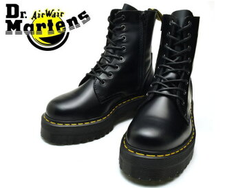 ドクターマーチン 厚底 8ホール メンズ レディース Dr.Martens JADON 8 EYELET BOOT R15265001 ブラックポリッシュ スムース