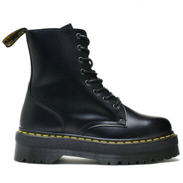 ドクターマーチン 厚底 8ホール メンズ レディース Dr.Martens JADON 8 EYELET BOOT R15265001 ブラックポリッシュ スムース