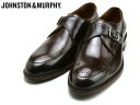ジョンストン&マーフィー モンクストラップ JOHNSTON&MURPHY SAYER MAHOGANY メンズ ビジネス ドレス(4)