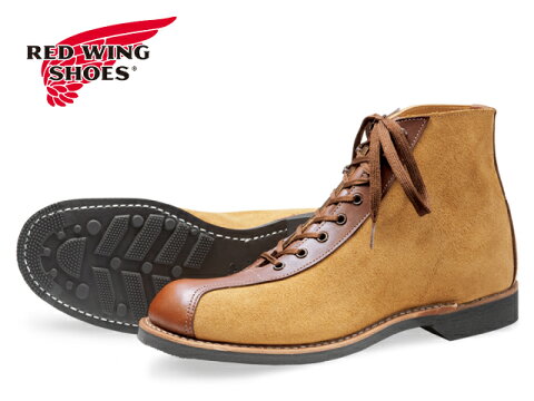 レッドウィング 1920S アウティングブーツ RED WING 8827 ホーソーン ミュールスキナー ティーク フェザーストーン OUTING BOOT 茶芯 フラットボックス レースアップブーツ 【ケア用品2点プレゼント！】