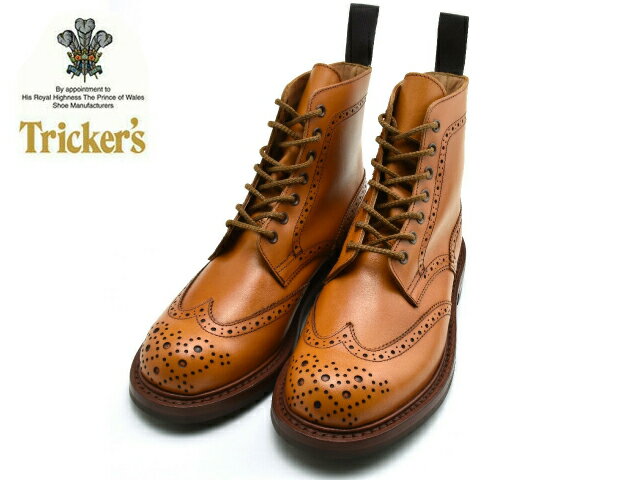 トリッカーズ レディース ウィングチップ カントリーブーツ ダイナイトソール TRICKER'S L5180 MALTON COUNTRY BOOT ACON エーコン