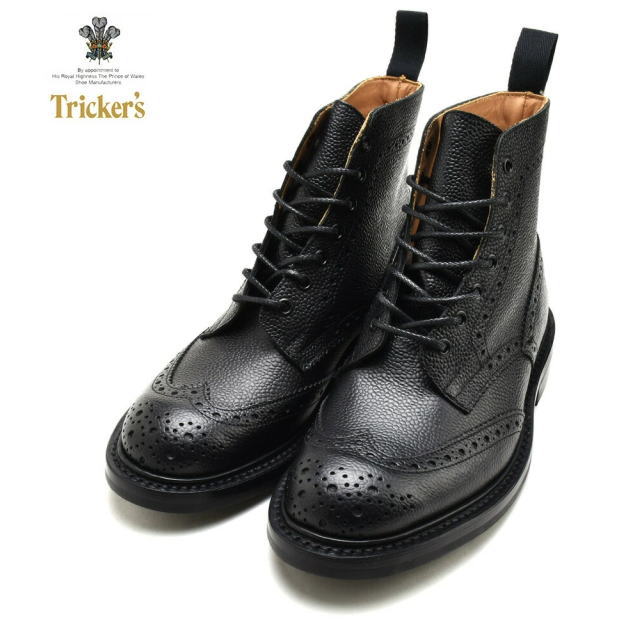 トリッカーズ ウィングチップ M2508 カントリーブーツ モルトン Tricker's MALTON SCOTCH GRAIN