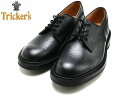 gbJ[Y Xg[g`bv }gbN M6896 Tricker's MATLOCK SCOTCH GRAIN BLACK R}h\[