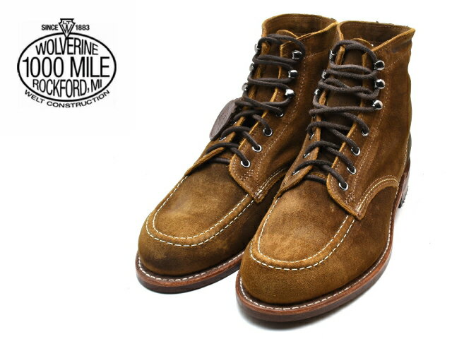 ウルヴァリン ウルバリン 1000マイルブーツ ウルヴァリン WOLVERINE 1000MILE BOOTS W40561 ダークタン Made in USAメンズ ブーツ men's boots