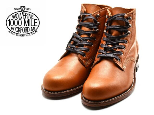 ウルバリン 1000マイルブーツ ウルヴァリン WOLVERINE 1000MILE BOOTS W40590 ブラウン Made in USAメンズ ブーツ men 039 s boots