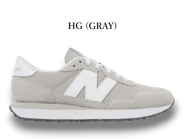 ニューバランス スニーカー メンズ 237 new balance M237 MS237 HG グレー ビッグNロゴ 靴