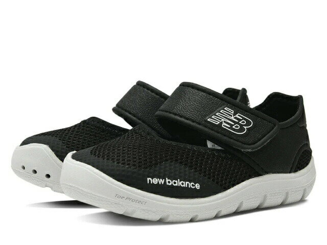 ニューバランス ベビー スニーカー サマーシューズ new balance IO208 A2 ブラック ホワイト サンダル キッズ ベビー 子供靴 kids baby