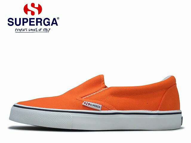 スペルガ スリッポン レディース メンズ スニーカー SUPERGA 2311-g02 HOT ORANGE MENS LADIES sneaker【あす楽対応】