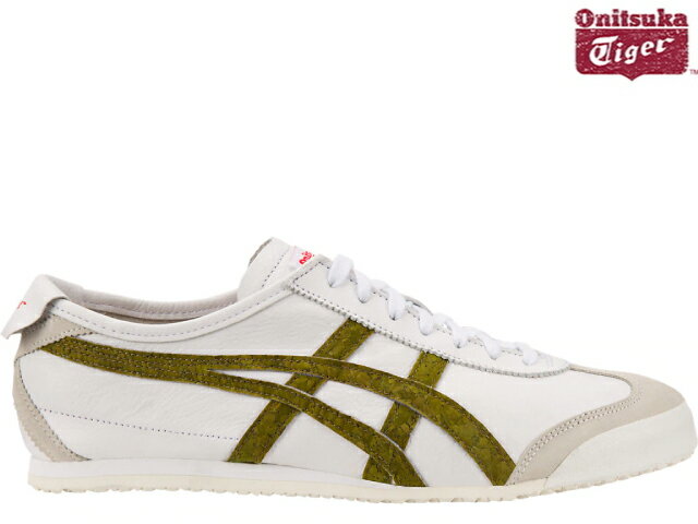 オニツカタイガー メキシコ66 スニーカー メンズ Onitsuka Tiger MEXICO 66 100 WHITE/HUNTER GREEN ホワイト/ハンターグリーン sneaker【あす楽対応】