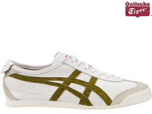 オニツカタイガー メキシコ66 スニーカー メンズ Onitsuka Tiger MEXICO 66 100 WHITE/HUNTER GREEN ホワイト/ハンターグリーン sneaker【あす楽対応】