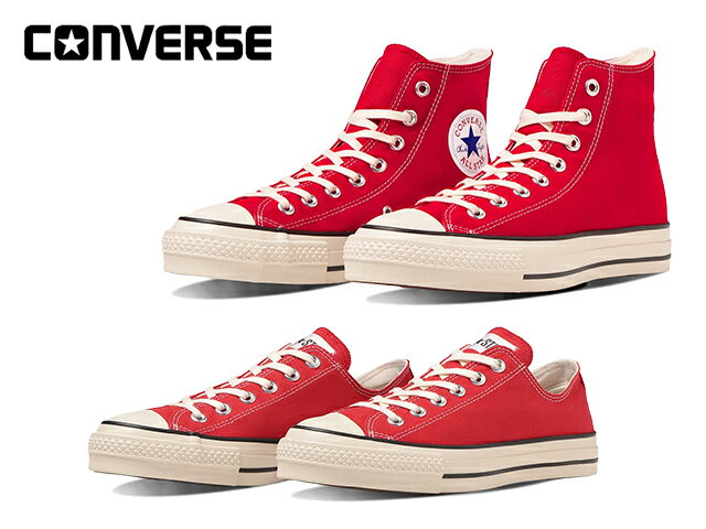 コンバース キャンバス オールスター J HI OX レッド CONVERSE CANVAS ALL STAR J HI OX RED 31310420 31310430 メンズ レディース スニーカー