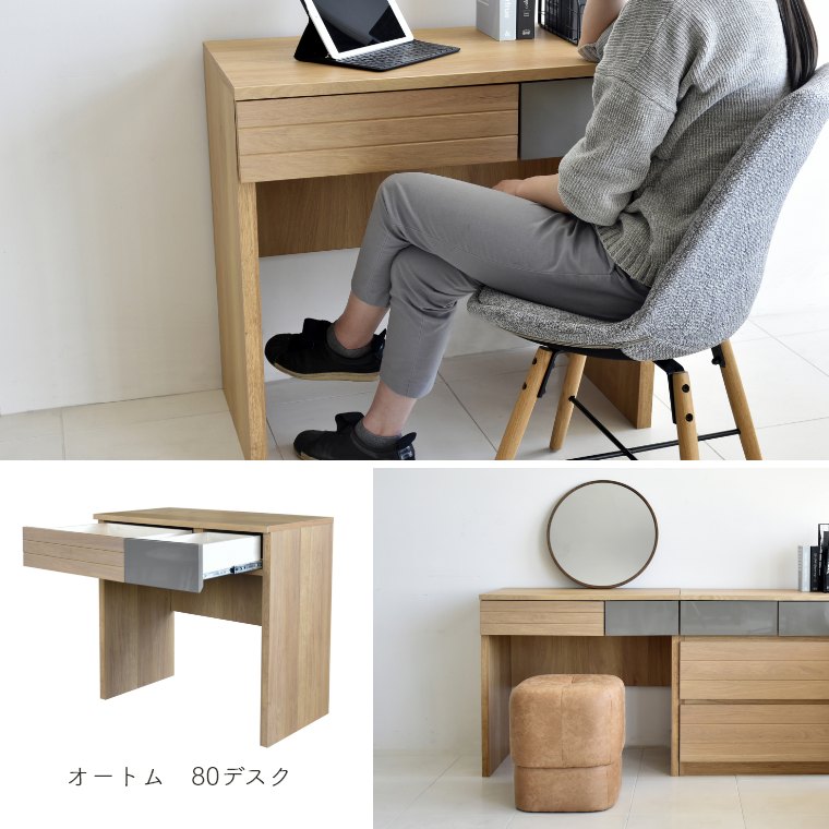 パソコンデスク 収納 引き出し【オートム】ドレ...の紹介画像2