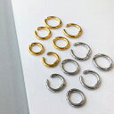 【送料無料】両耳用スリムフープステンレスイヤーカフ イヤリング フープ 両耳用 レディース メンズ ユニセックス 開閉式 ステンレス アレルギー対応 つけっぱな...