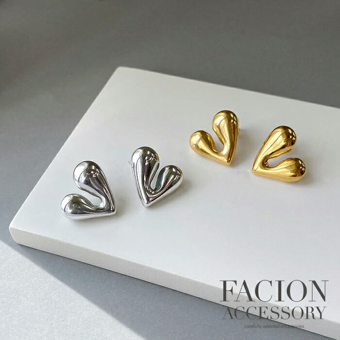 【送料無料】ドロップハートステンレスピアス ハート ピアス つけっぱなし サージカルステンレス 金属アレルギー対応 アレルギー対応 ハート型 SUS316L レディース 女性 シルバー ゴールド プレゼント