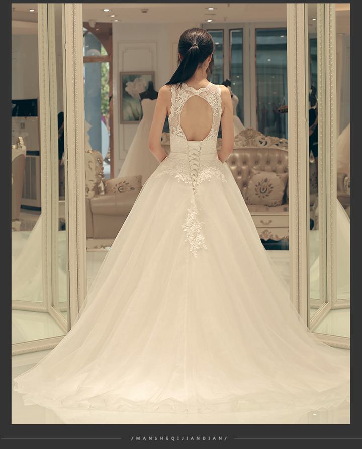 背中見せ ドレス ウェディングドレス ロングドレス ロング ロング丈 ノースリーブ 袖なし プリンセス レース チュール シフォン フリル リボン ウエストマーク ウエストリボン 透け感 シースルー 胸元 かわいい 大人可愛い きれいめ 上品【wdm-1037】