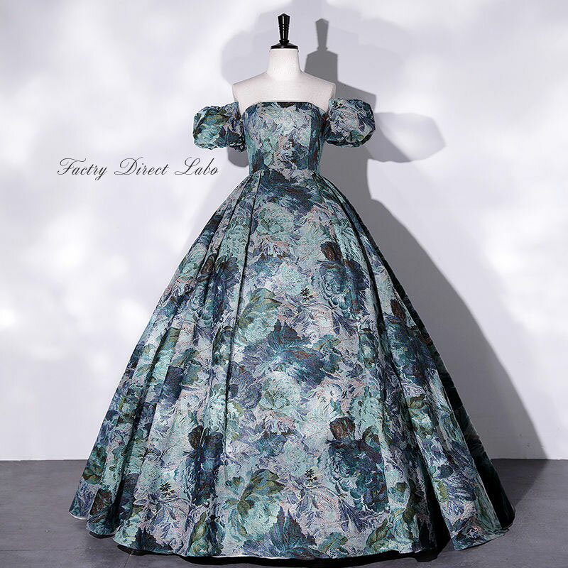 カラードレス パーティードレス 衣装【着後レビュー特典】 ネイビー 紺 花柄 チュール 二次会ドレス イブニングドレス ステージドレス カクテルドレス イベント コンサート衣装 おしゃれ シンプル カジュアル 衣装 公演 ステージ衣装 演奏会 発表会 コンサート【cd2094】