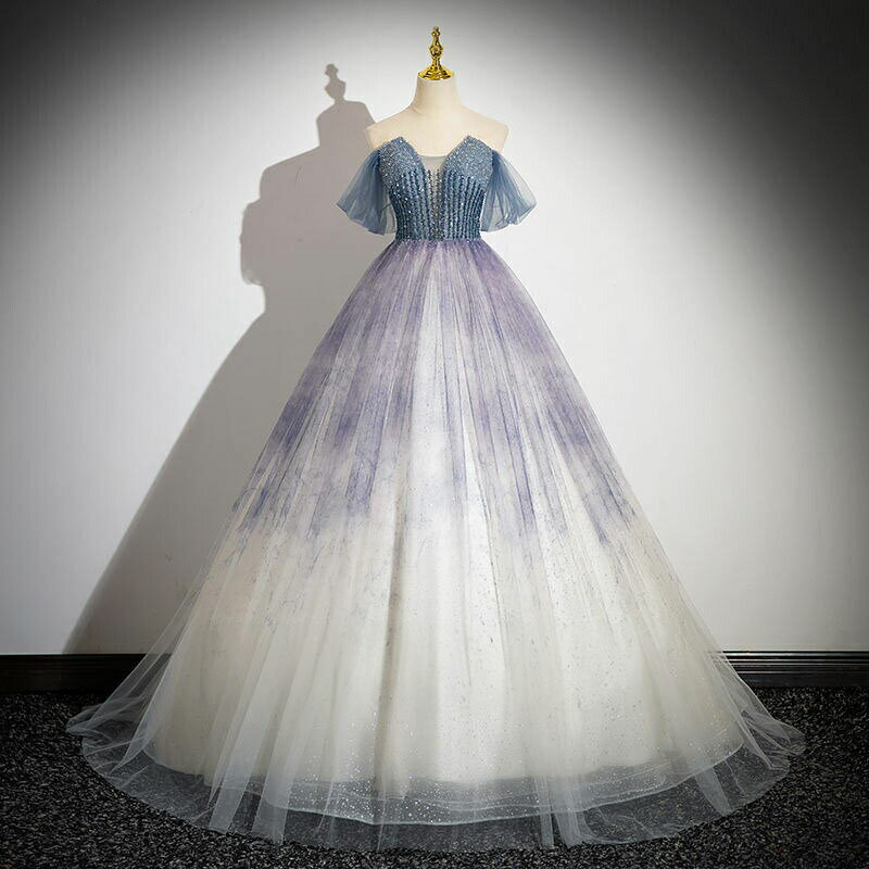 カラードレス パーティードレス 衣装【着後レビュー特典】 ブルー グラデーション 切り替え 二次会ドレス イブニングドレス ステージドレス カクテルドレス イベント コンサート衣装 おしゃれ シンプル カジュアル 衣装 公演 ステージ衣装 演奏会 発表会 コンサート