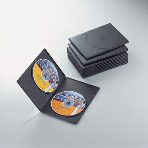 エレコム スリムDVDトールケース CCD-DVDS06BK【代引・後払い決済不可商品】