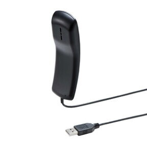 サンワサプライ USBハンドセット MM-HSU06BK【代引・後払い決済不可商品】