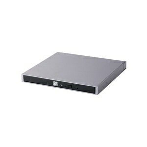 エレコム LDR-PWA8CU3MGY 外付け DVDドライブ ( CD / DVD ) USB 3.2 Gen1 Type-Cケーブル付属 書込み/再生 バスパワー M-DISC対応 超薄型 軽量 【 Mac Windows Chrome 対応 】 グレー LDR-PWA8CU3MGY 【代引・後払い決済不可商品】