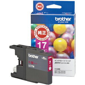 ブラザー インクカートリッジ マゼンタ大容量 LC17M 純正品 【代引・後払い決済不可商品】