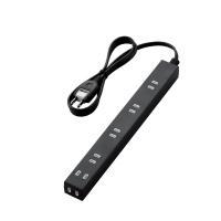 Rakuten - エレコム ほこり防止シャッター付きスリムタップ T-NSL-2610BK【代引・後払い決済不可商品】