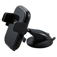 Rakuten - エレコム スマホ用車載ワンタッチホルダー(強力ゲル吸盤/ロングステー) P-CARS10BK【代引・後払い決済不可商品】