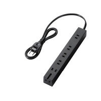 Rakuten - エレコム 雷/回転機能6口1m T-KF01-2610BK【代引・後払い決済不可商品】