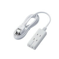 Rakuten - エレコム スタンダード雷/磁石3口2m T-KM01-2320WH【代引・後払い決済不可商品】