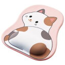 エレコム マウスパッド リストレスト付 ダイカット ウレタンゲル 手首への負担軽減 イラスト ネコ オフィス向け かわいい MP-AN05CAT【代引・後払い決済不可商品】