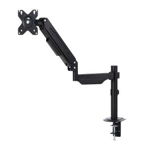 Rakuten - エレコム DPA-SGP01BK モニターアーム シングル ガススプリング式 【 17~32インチ 耐荷重2~8kg VESA規格75×75/100×100 ディスプレイ 対応 】 クランプ＆グロメット式 ブラック 【代引・後払い決済不可商品】