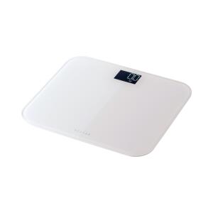 エレコム HCS-S03WH 体重計 デジタル ヘルスメーター コンパクト 乗るだけ自動電源ON 強化ガラス天板 最大150kg対応 LED表示 電池付属 エクリア ホワイト 【代引・後払い決済不可商品】