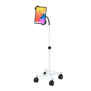 サンワサプライ CR-LASTTAB16W iPad・タブレット用キャスター付きスタンド 【後払い決済不可商品】