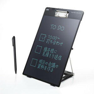 Rakuten - サンワサプライ DH-320BK クリップ付き電子メモパッド 【後払い決済不可商品】