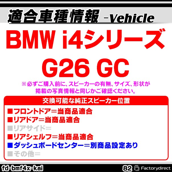 fd-bmf4x-kai82 (フロントドア＆リアドア＆リアシェルフ専用) BMW i4シリーズ G26 ...