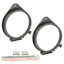 ac-sp27-1230-08x23 (フロントドア専用 ※汎用端子付き) Opel Astra K オペル アストラ K (Typ B15 2015-2021 H27-R03) (165mm 6.5inch用) ABSインナーバッフルボード スピーカーアダプター ヨーロッパ 欧州EUブランド工場製造 (EU 欧州車 バッフル オーディオ)(2)