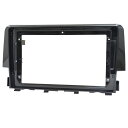 ca-ho22-650a 海外製9インチ向け Civic シビック (FK1.7系 H29.09-R02.08 2017.09-2020.08) (国産ナビ取付不可) ホンダ HONDA ナビ取付フレーム ディスプレーオーディオ向け オーディオフェイスパネル (車内 カスタム パーツ オーディオ カーナビ 自動車 ナビフレーム)