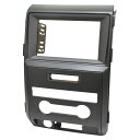 ca-fo22-665a2DIN改 2DINアダプター変換 Ford フォード F-150 (P415系 2009-2012 H21-H24 ※オートエアコン専用) ナビ取付フレーム オーディオフェイスパネル (車 カーナビ ナビパネル ナビフレーム 内装 ガーニッシュ ドレスアップ 自動車 カスタムパーツ)