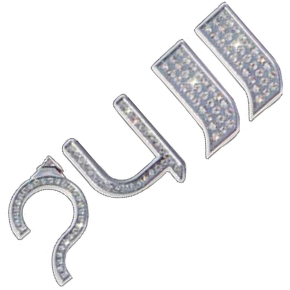 【DM便発送可】emb-wheel-di24 (24inch) ラインストーン仕様 アルファベット 3D ホイールサイズエンブ..