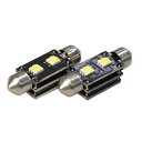 【DM便発送可】led-can-f43 三層基盤構造!高輝度ハイパワー&球切警告灯回避回路内蔵 LEDバルブ T10x43 44mm対応 ピュアホワイト 欧州車...