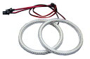 【LED イカリング】LL-C106 汎用 106mm LED72発 高輝度&高角度 SMD採用 LEDイカリング LEDエンジェルアイ ピュアホワイト (エンジェルリング 車 外装 ドレスアップ カスタムパーツ LEDリング 後付けイカリング SMDイカリング カーグッズ カーパーツ)