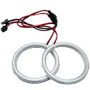 【LED イカリング】LL-V90 汎用 90mm LED60発 高輝度&高角度SMD採用 LEDイカリング LEDエンジェルアイ (エンジェルリング 車 外装 ドレスアップ カスタムパーツ LEDリング 後付けイカリング SMDイカリング カーグッズ カーパーツ LEDランプ ライト)