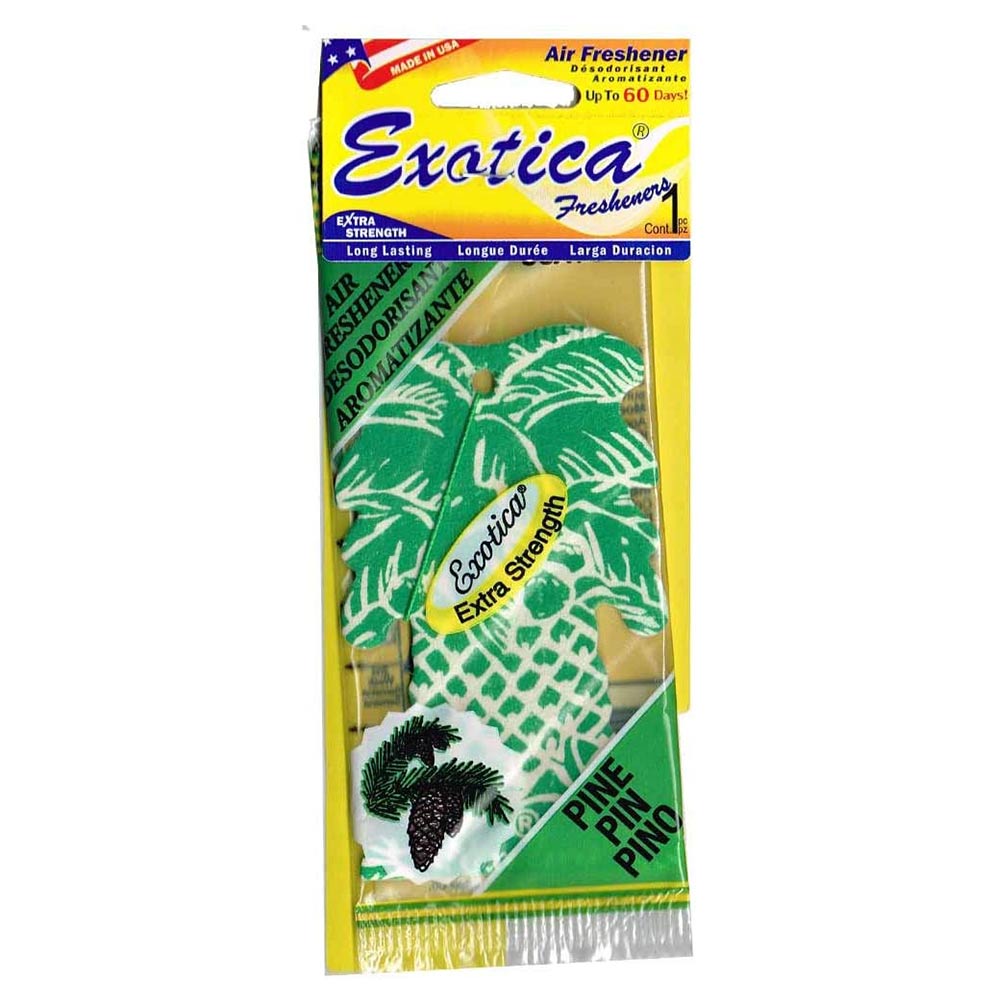 Exotica Freshener(エキゾチカフレッシュナー)ex-pt1-1109 松(10402)EXOTICA エキゾチカ ヤシの木型 エアフレッシュナー 芳香剤 吊り下げペーパータイプ(正規輸入品)(車 カーフレグランス 車用芳香剤 フレグランス 森 癒し香り)